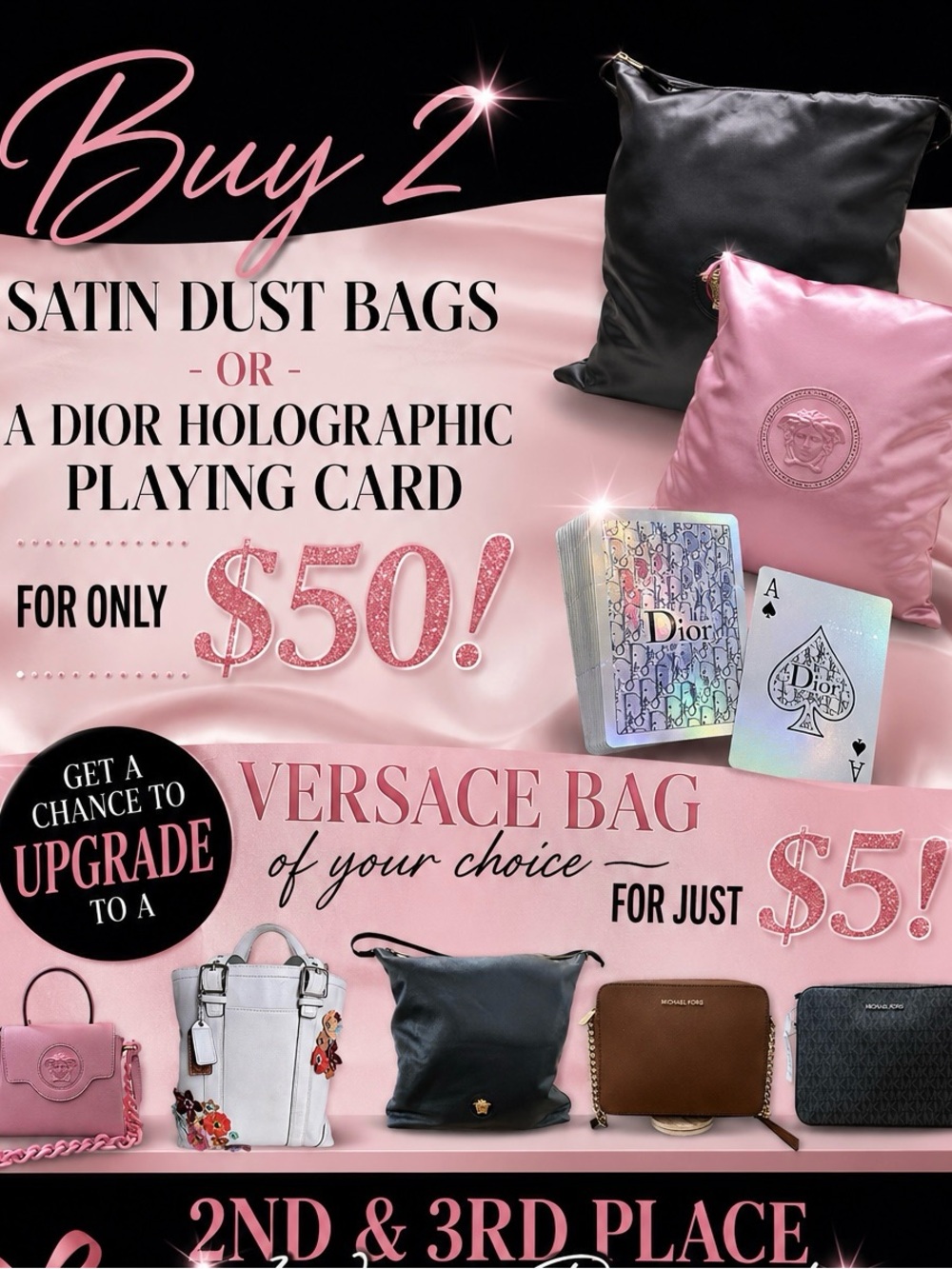 VERSACE UPGRADE OPPORTUNITY FOR $5